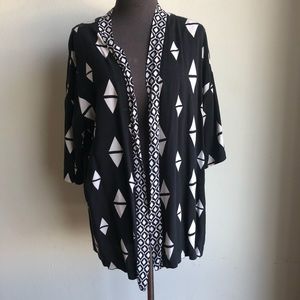 H&M sz S geo print shawl kimono